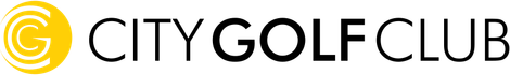 City Golf Club logo with yellow circular icon and black text on white background