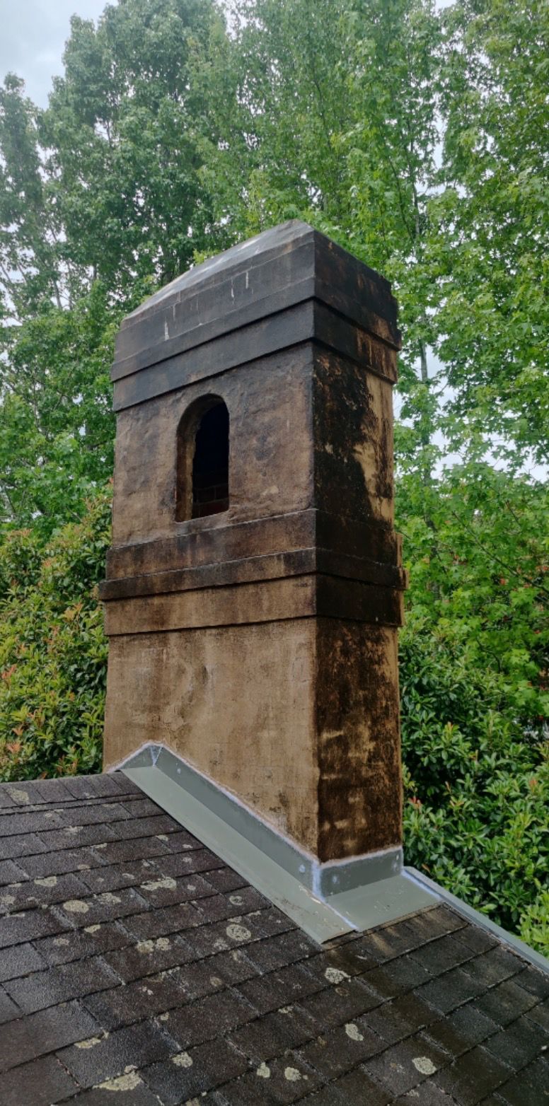 chimney before and after washing