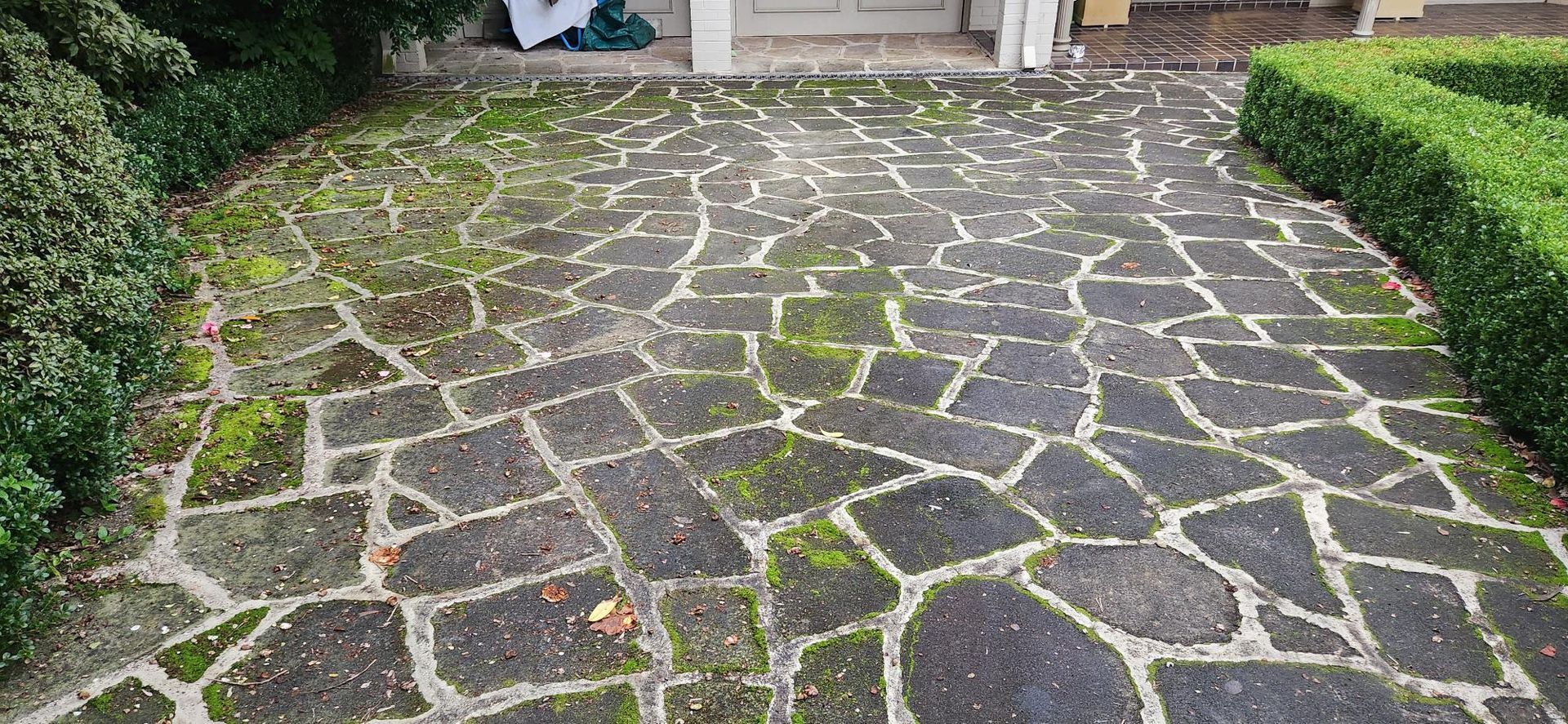 pavers before and after washing