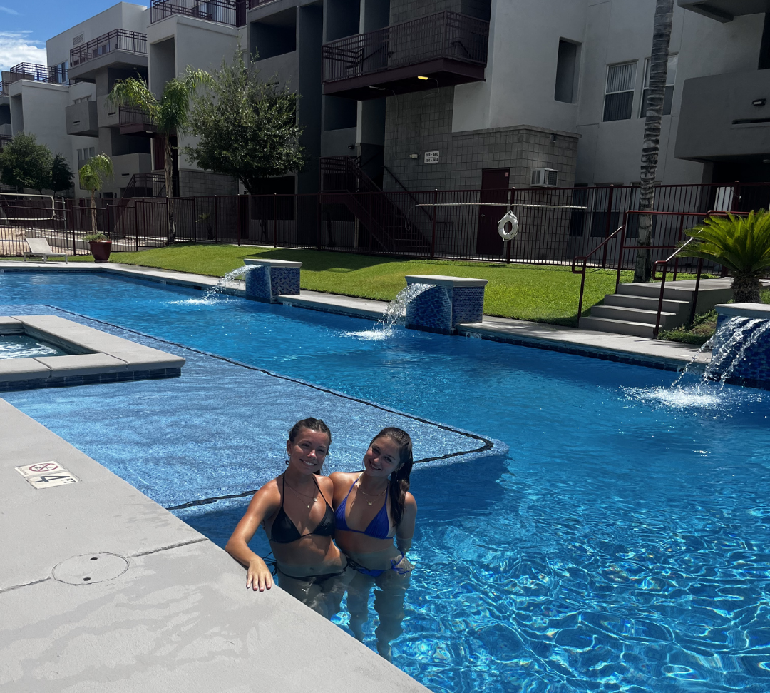 Girls in the seasons pool
