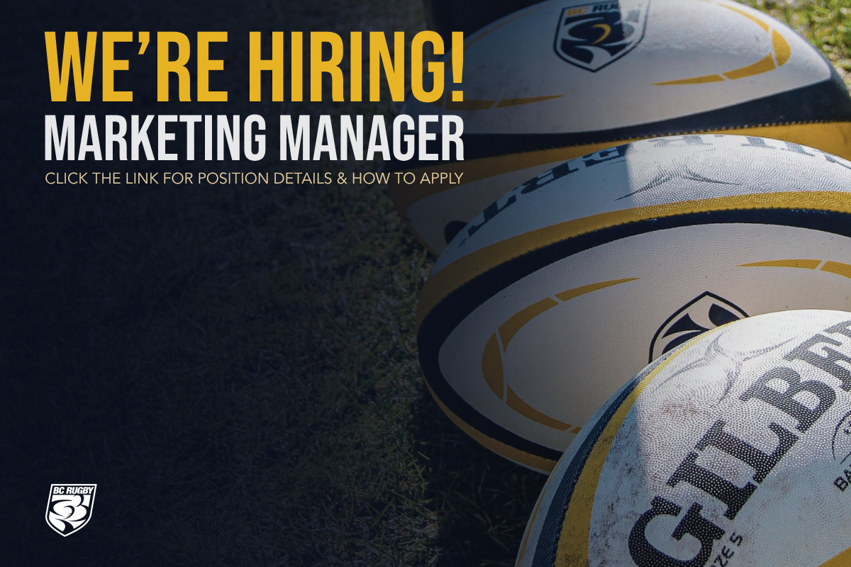 BC Rugby Seeking Marketing Manager