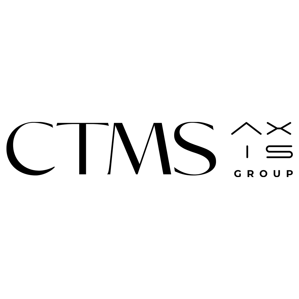 CTMS Group logo in black text with a minimalist monogram icon