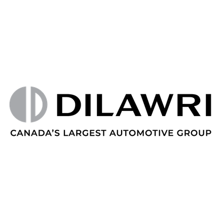 Dilawri logo in black and gray with tagline “Canada’s Largest Automotive Group”