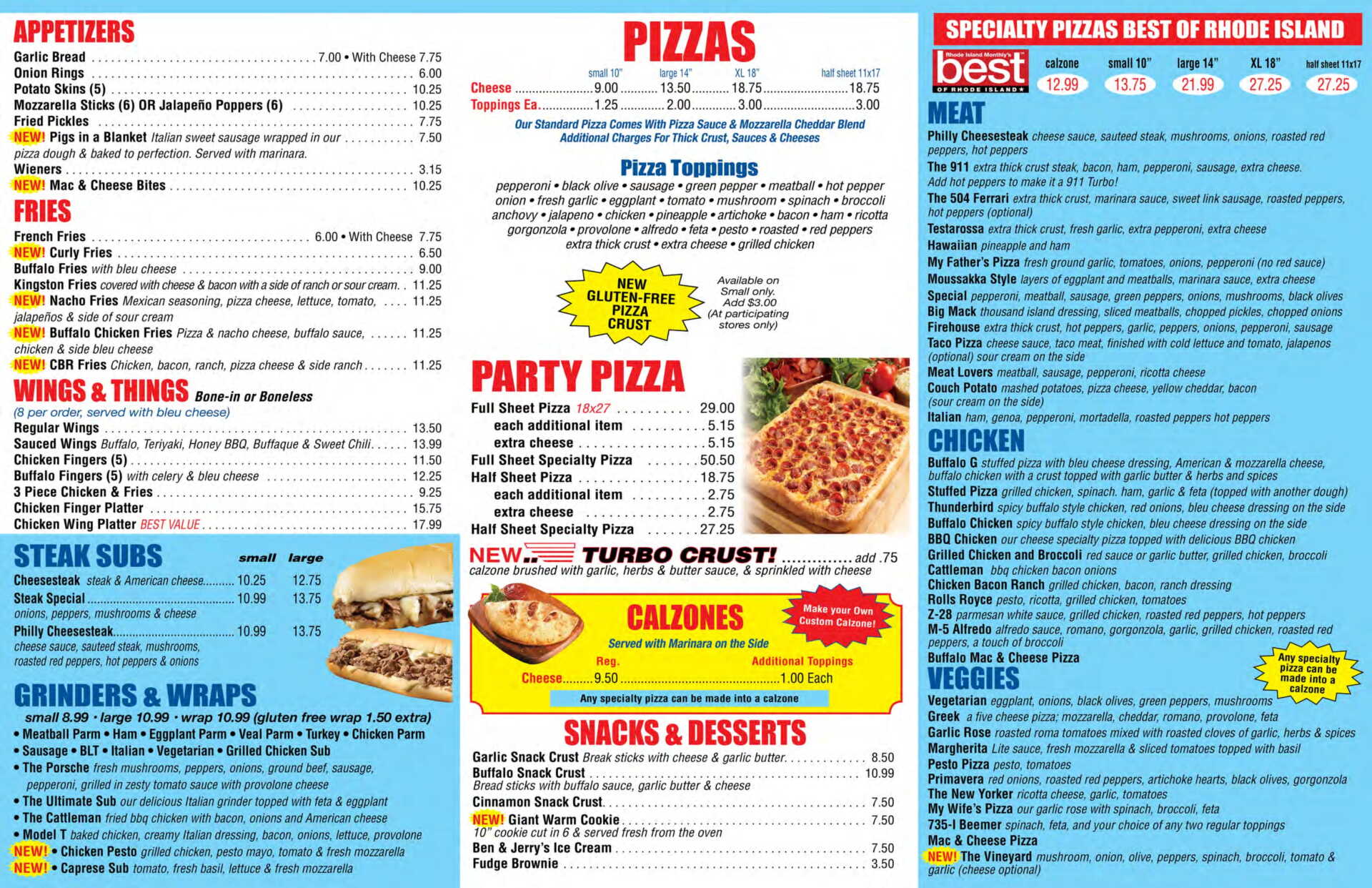 Sheet Pizza Kingston, RI Kingston Pizza