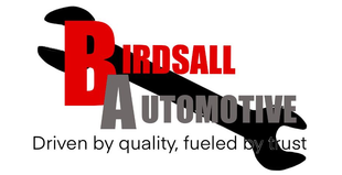 Birdsall Automotive logo in red, black and gray with the slogan “Driven by quality, fueled by trust”