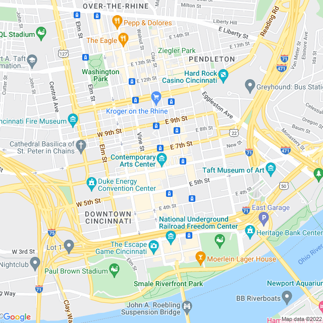 Map of business location