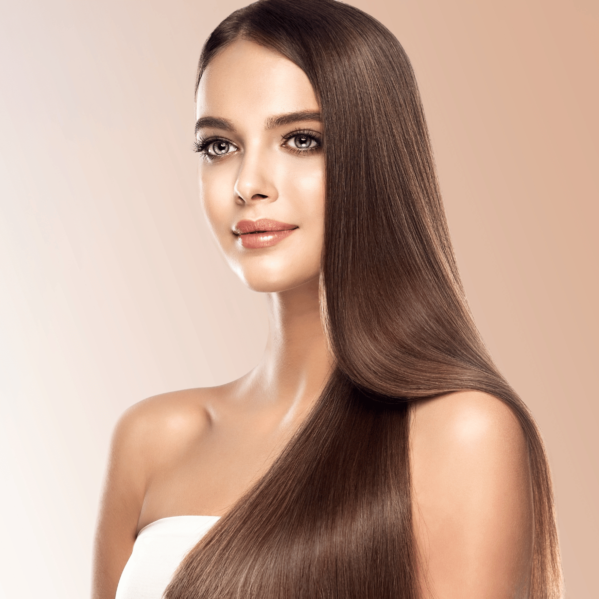 After: sleek Volume Magic finish