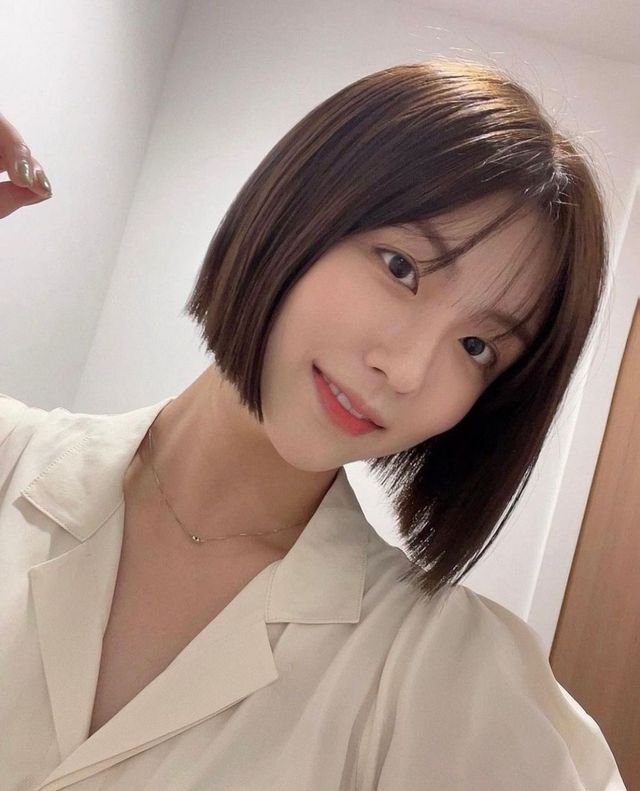 Korean hairstyle result at JUNO HAIR Gangnam Station