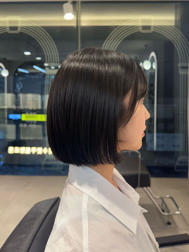 Korean hairstyle result at JUNO HAIR Gangnam Station