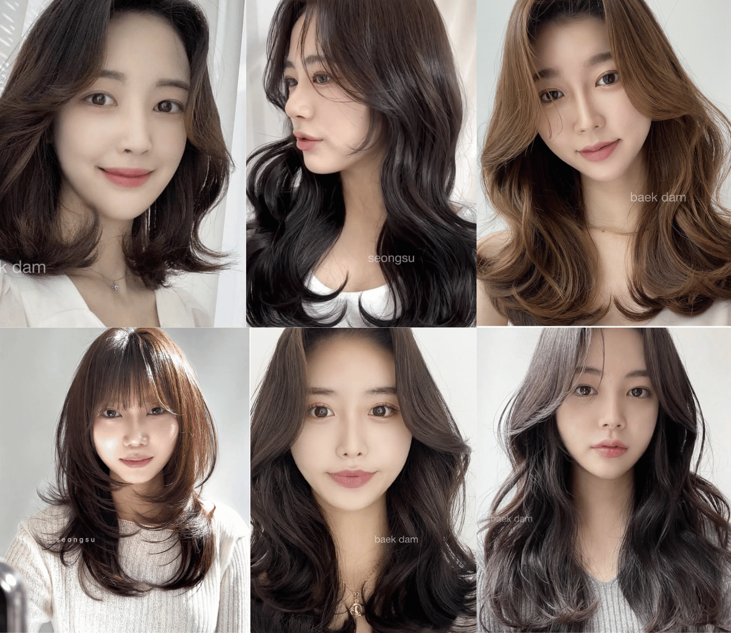 Korean perm and layered hairstyle lookbook at JUNO HAIR Gangnam 2