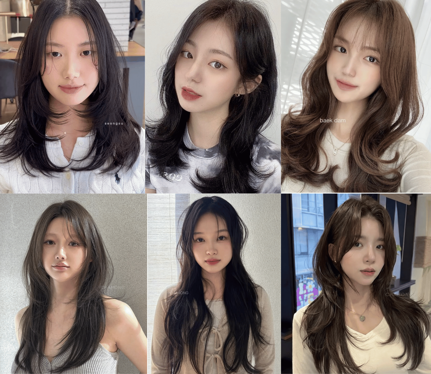 Korean perm and layered hairstyle lookbook at JUNO HAIR Gangnam 3