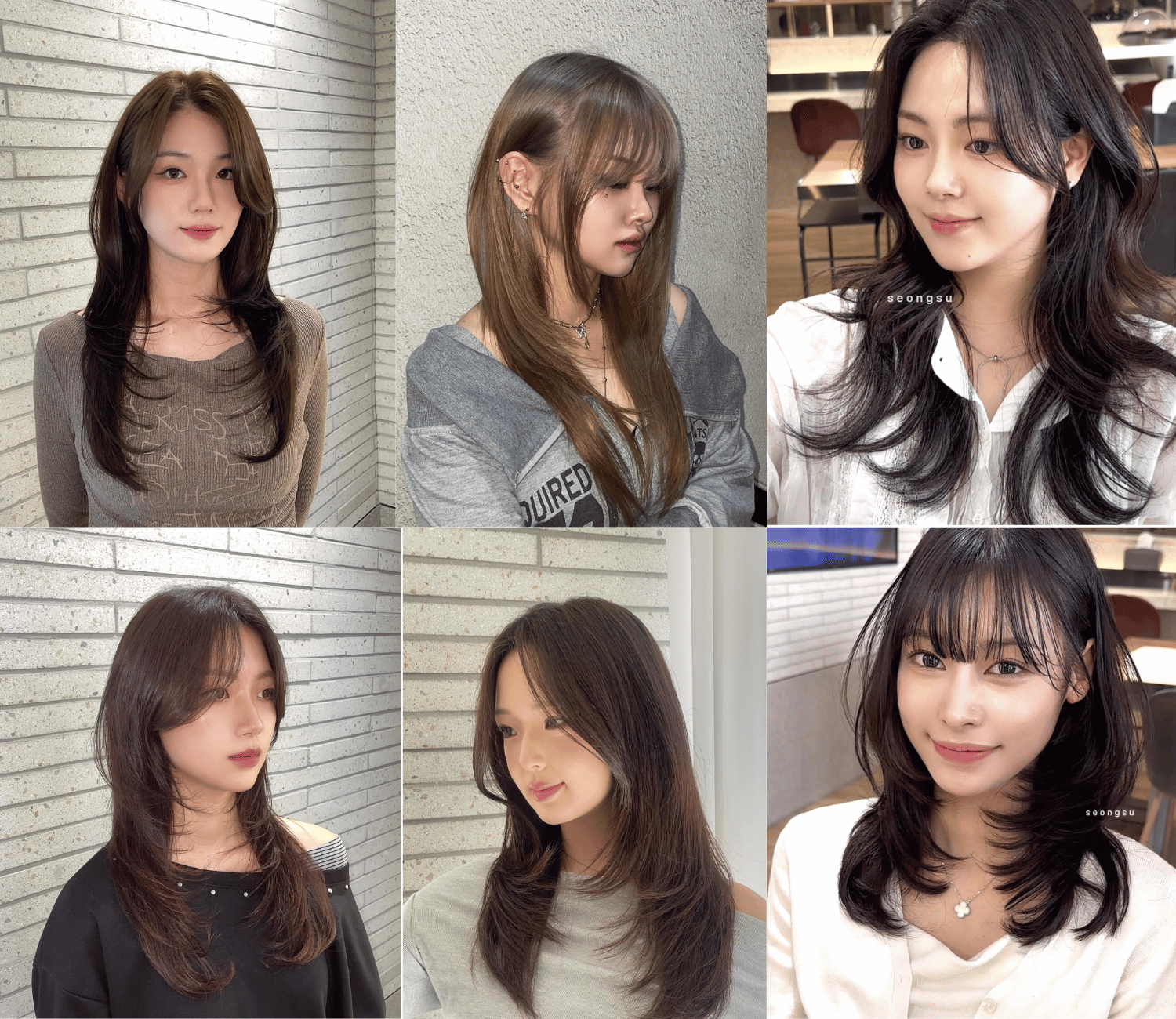 Korean perm and layered hairstyle lookbook at JUNO HAIR Gangnam 4