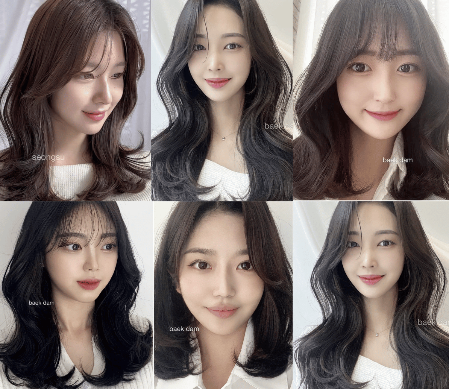 Korean perm and layered hairstyle lookbook at JUNO HAIR Gangnam 1