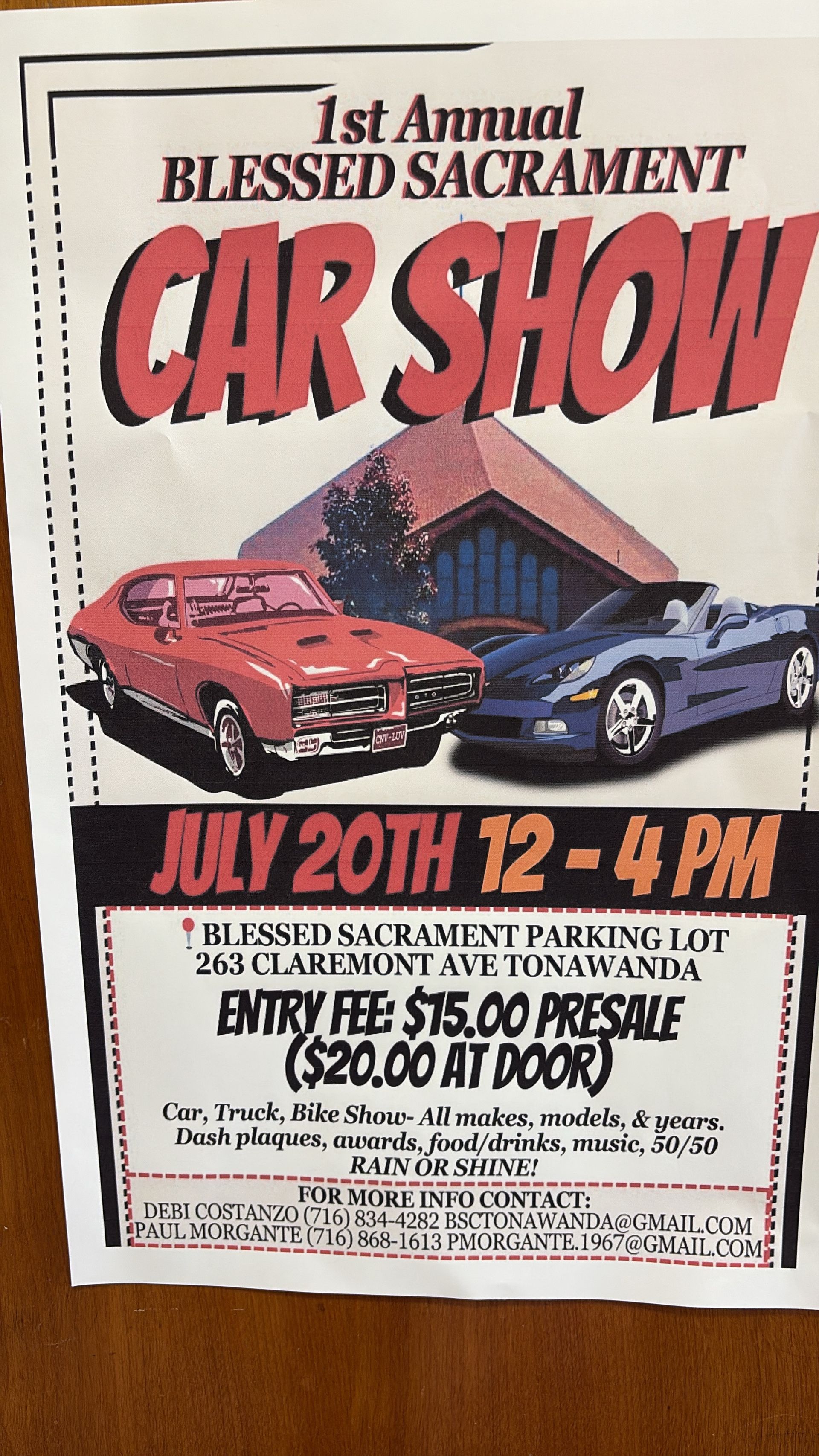 blessed sacrament car show