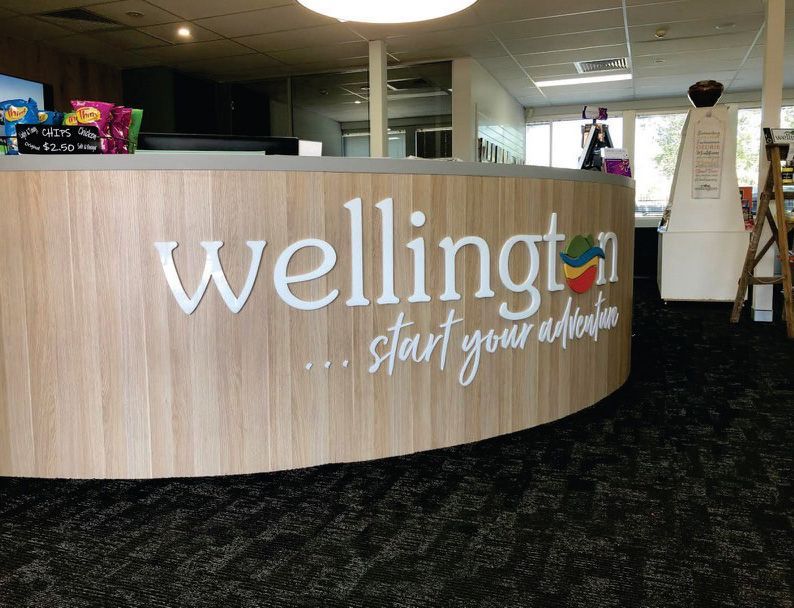 Shop Front Desk Signage — Illuminated Signage in Walgett, NSW