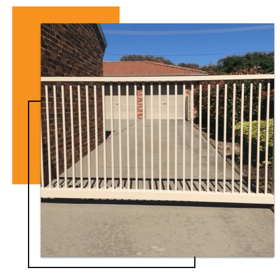 White Gate Installed — Canberra, ACT — Capital Doorworks White Gate Installed — Canberra, ACT — Capital Doorworks