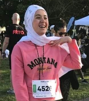 Woman in pink 