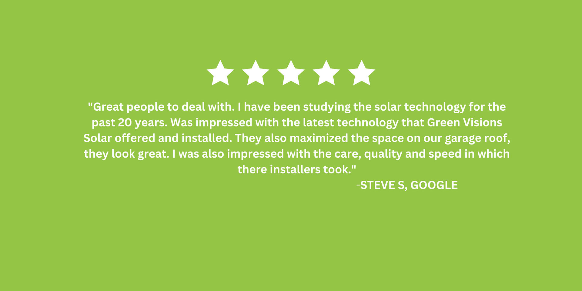 a green background with white text and five stars on it 