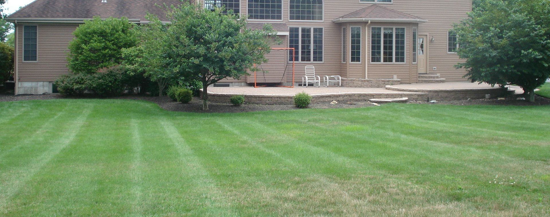 Empty Lush Green Lawn — Columbus, NJ — G & G Landscaping Construction, Inc.