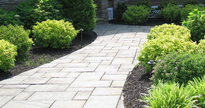 Brick Path Encircled With Bushes — Columbus, NJ – G & G Landscaping Construction, Inc.—