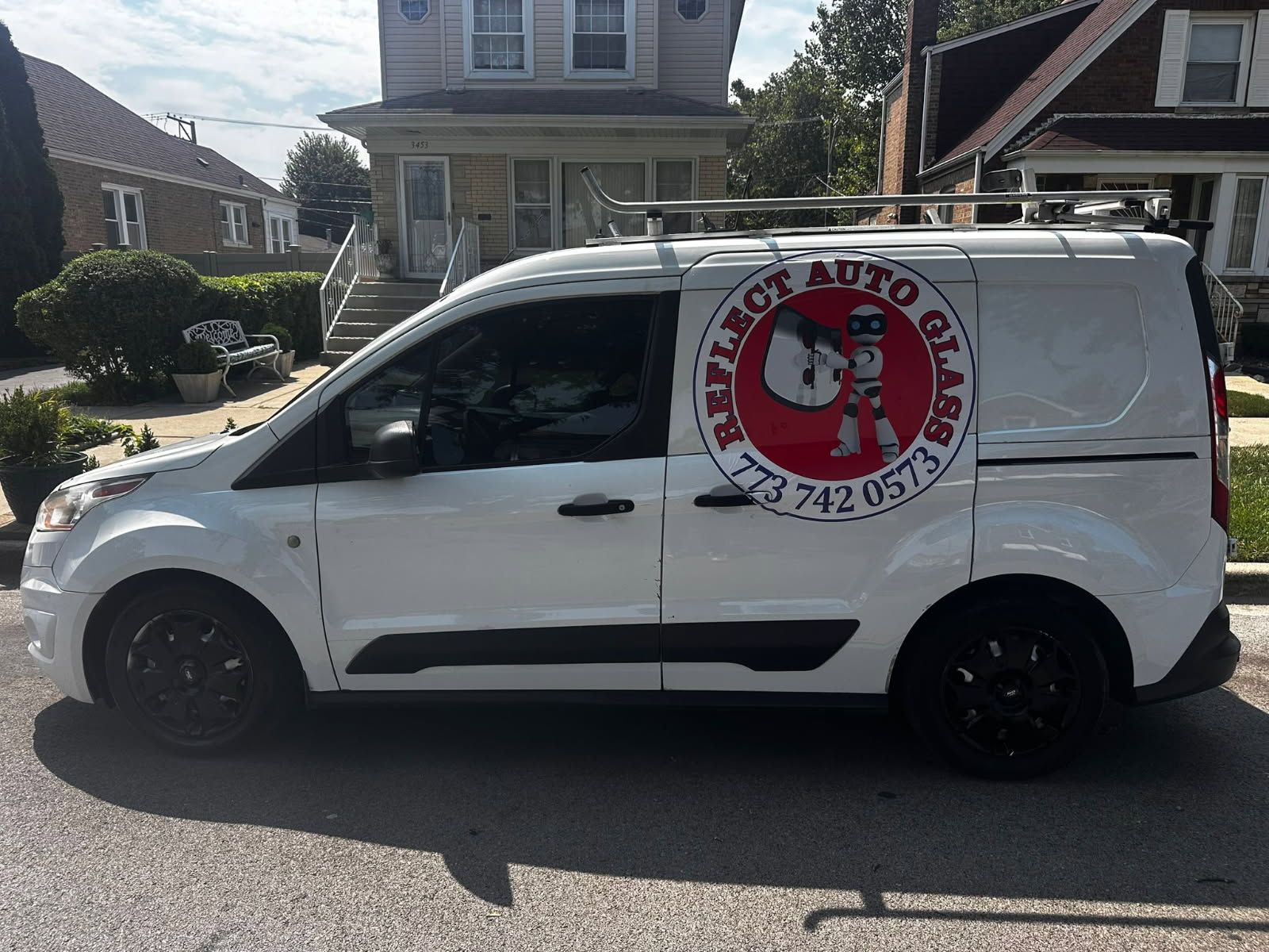 White van with 