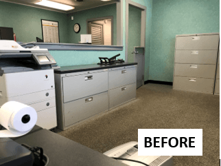VB Remodel admin/sales before photo