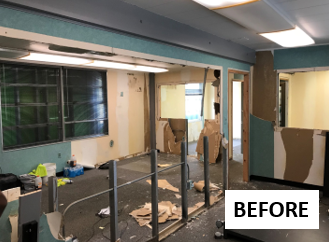 VB Remodel admin/sales before photo