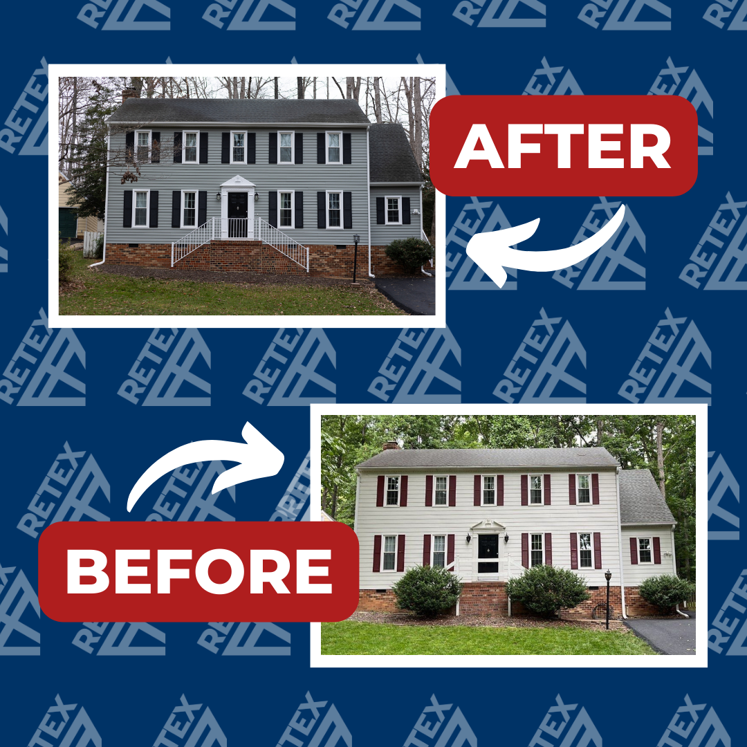 Before & After Siding Replacement in Midlothian, VA