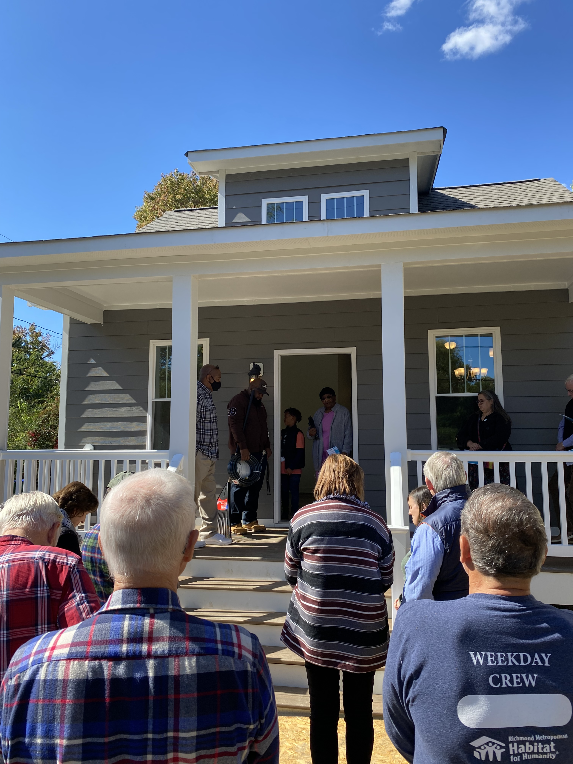 Image from Richmond Habitat for Humanity home dedication ceremony on Oct. 18, 2022.