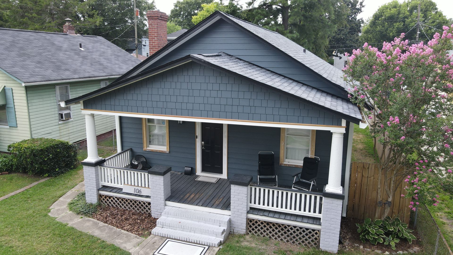 Before image fo RETEX roof, siding, and gutter replacement in Richmond VA 23225.