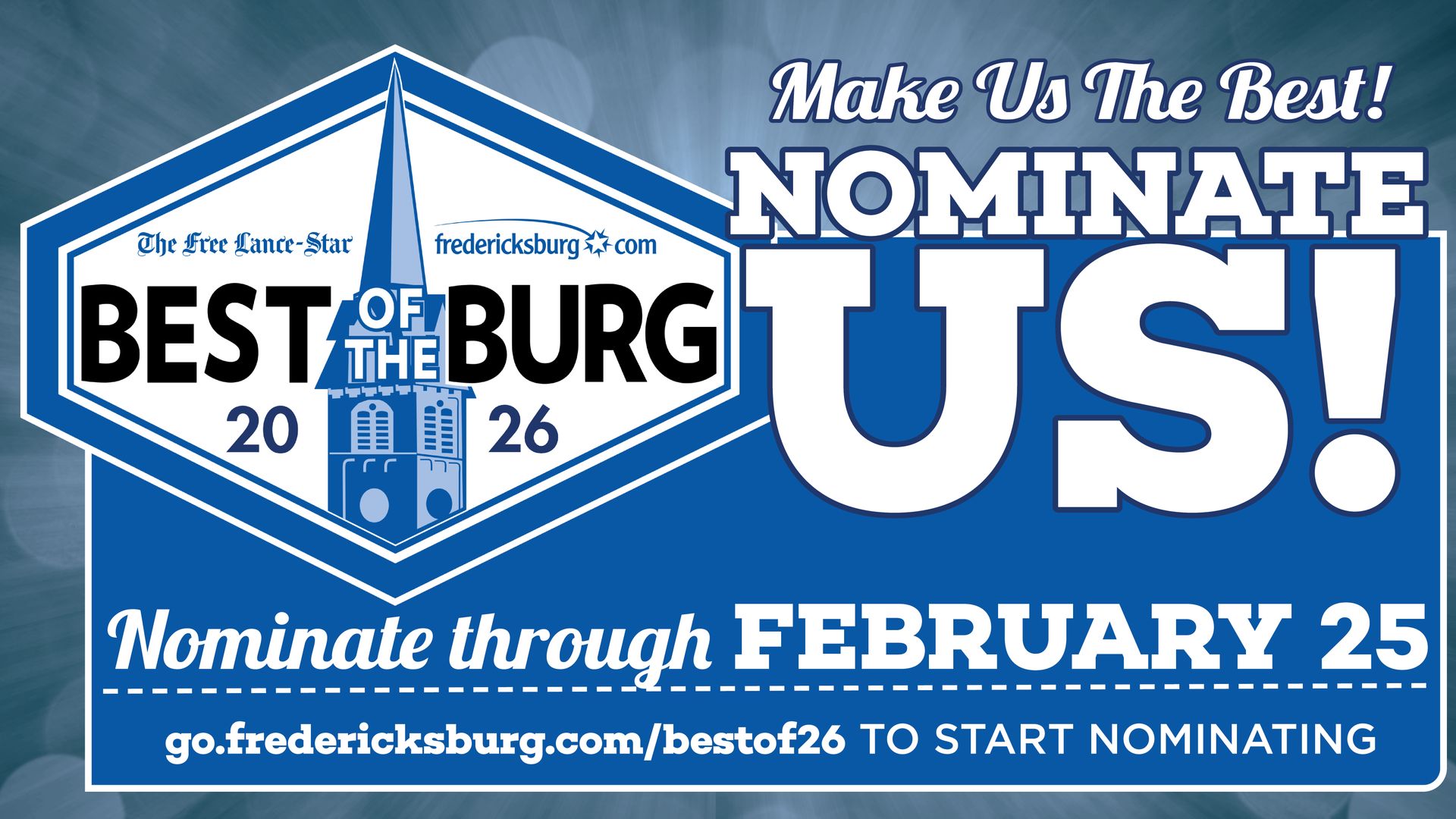Best of the Burg 2026 Nomination request graphic