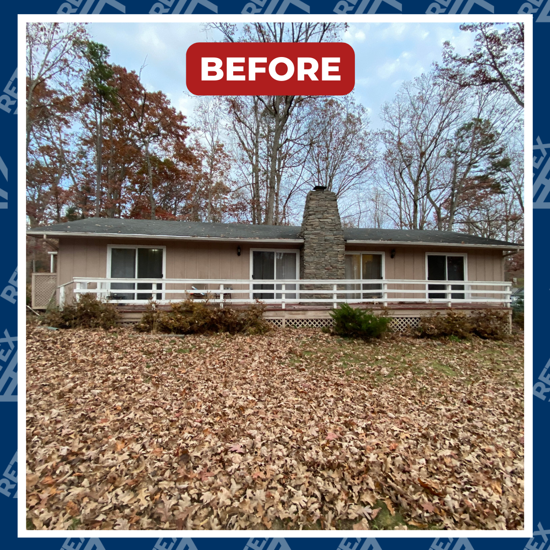 Retex replaced the siding, reframed and installed new windows for this home in Locust Grove, VA 22508 with vinyl in 2024.