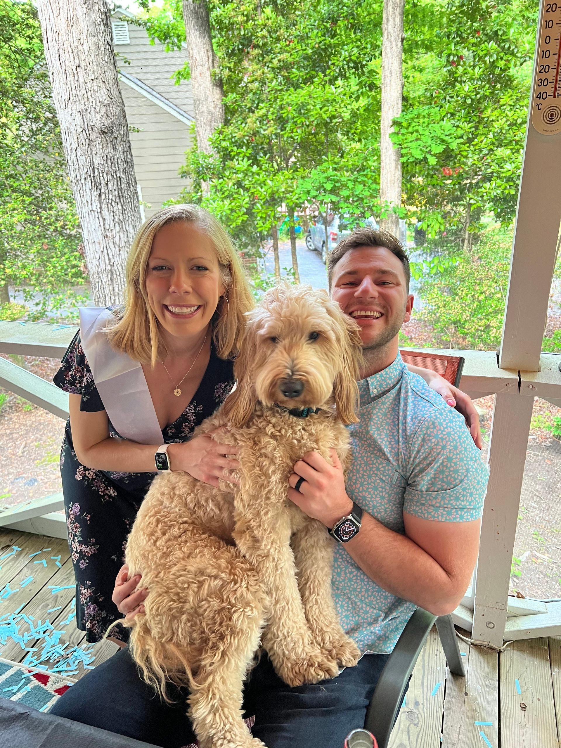 Image of RETEX's Katelyn, Albus, and Josh Lewis, for Father's Day 2023.