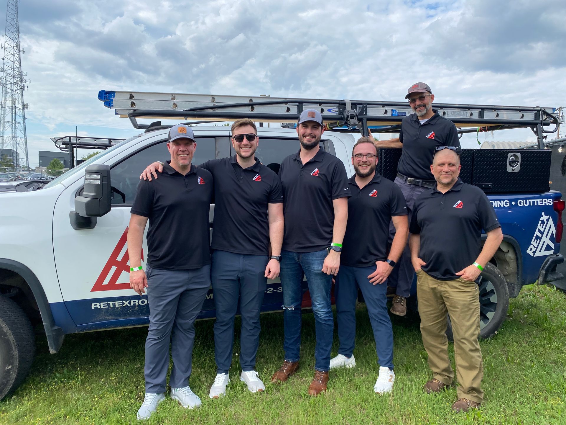 RETEX's Mark Erickson, osh Lewis, John Gordon, Andy Connor, Mark Scarpino, and Chris Spahr at our Client Appreciation night.