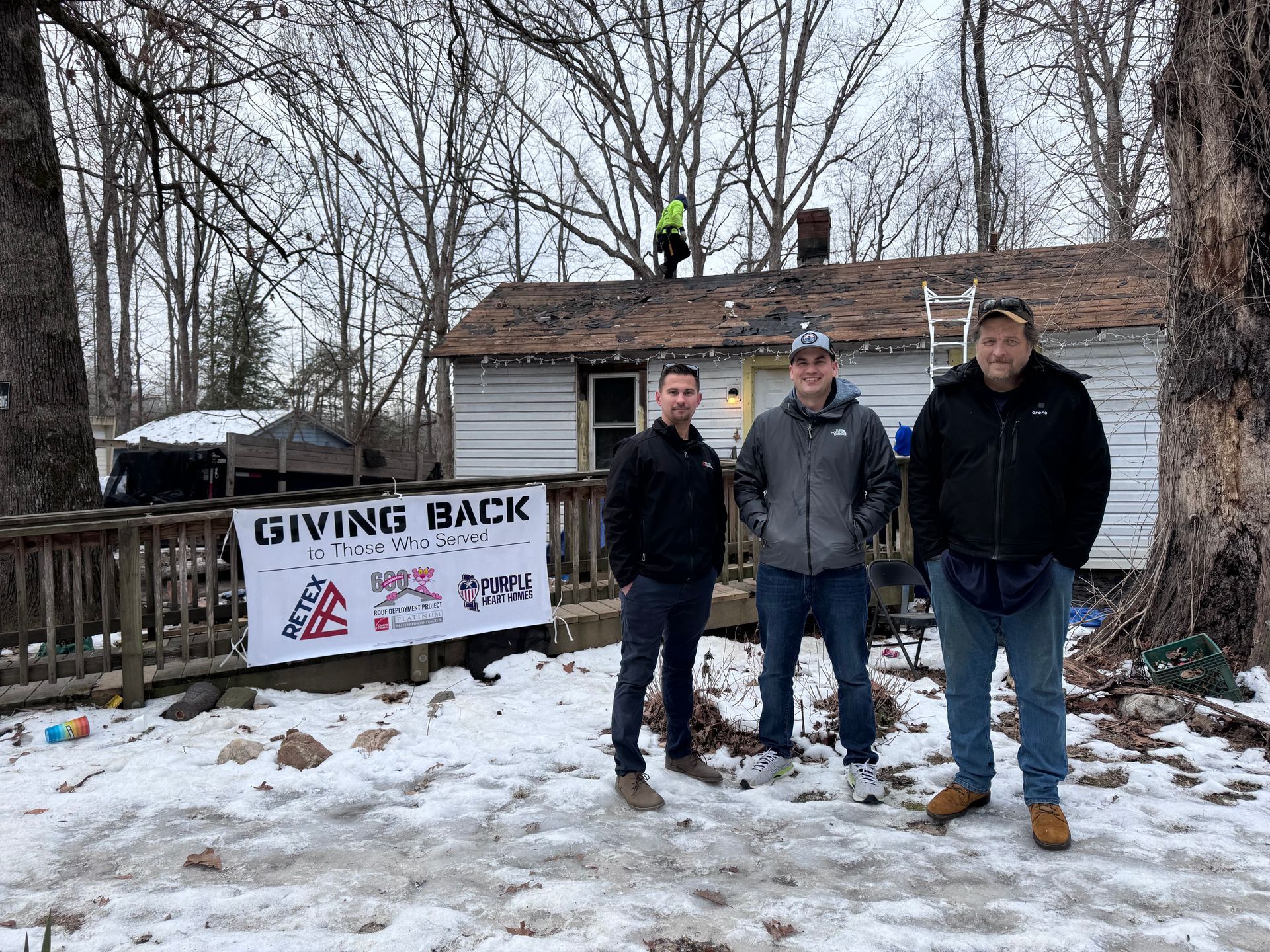 Image of RETEX's John Gordon volunteering for Richmond Habitat for Humanity.