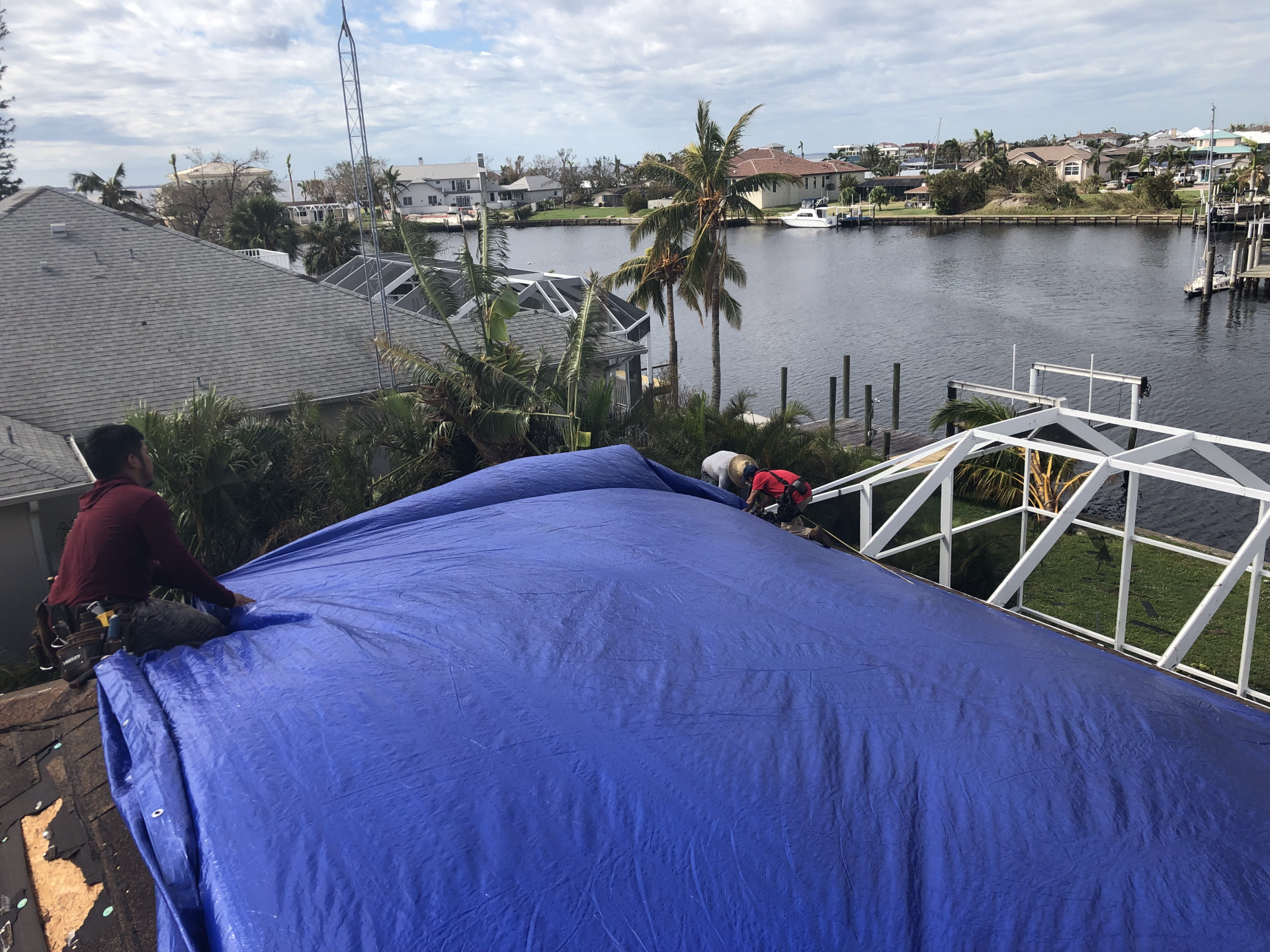 Image of hurricane damage in Port Charlotte, FL. Photo by RETEX's Josh Lewis.