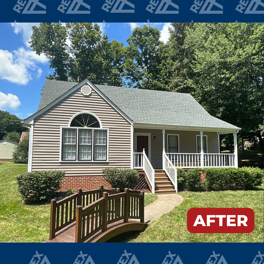 After image of RETEX vinyl siding replacement in Midlothian, VA 23112.