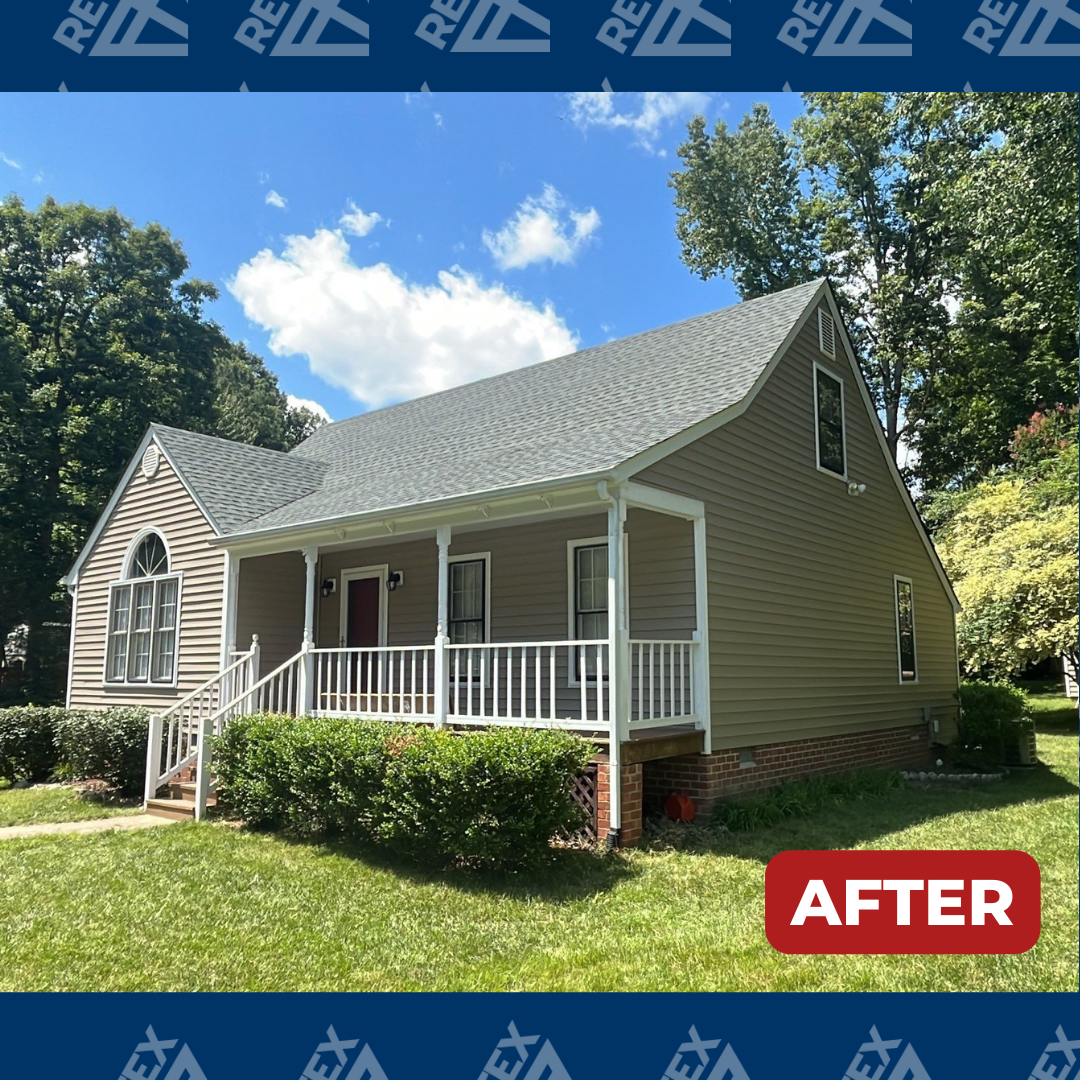 After image of RETEX vinyl siding replacement in Midlothian, VA 23112.