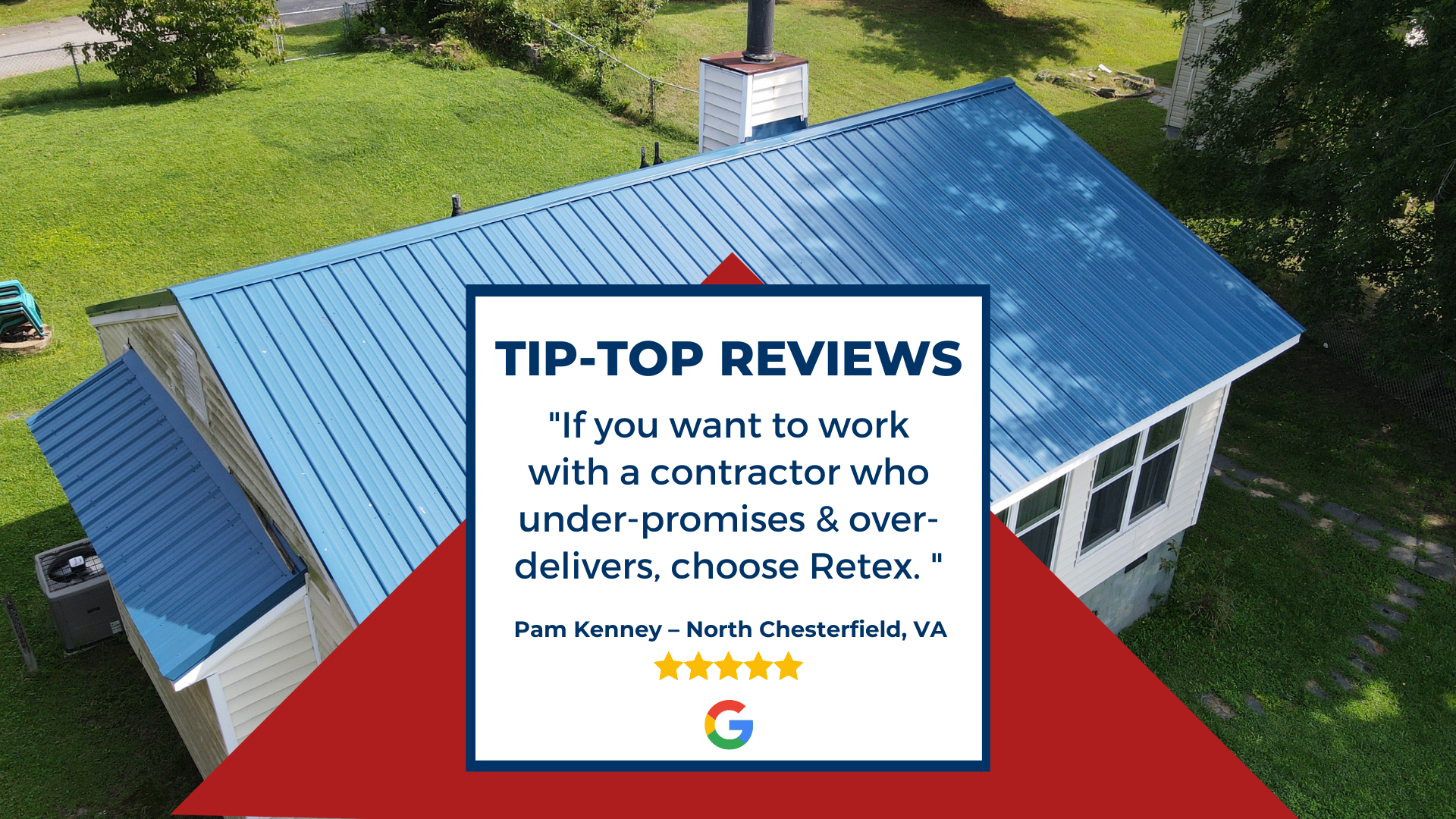 A client's 5-star Google review: 