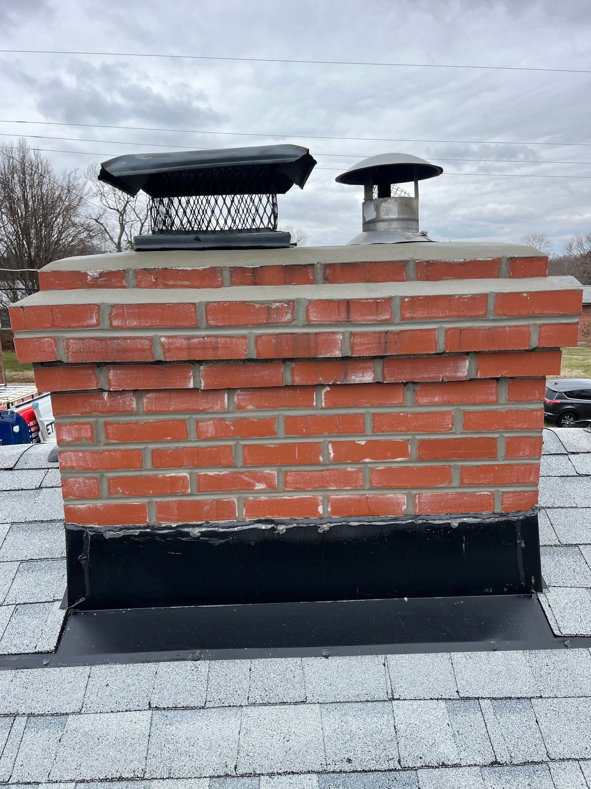 After image of a RETEX chimney repointing project in Richmond, VA.