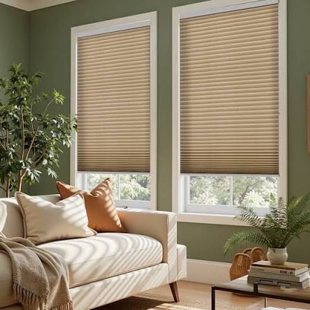ATLA Honeycomb shade in Living Room.