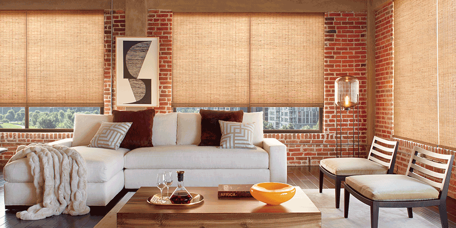 Natural woven wood shades for homes in Lexington and Louisville, KY