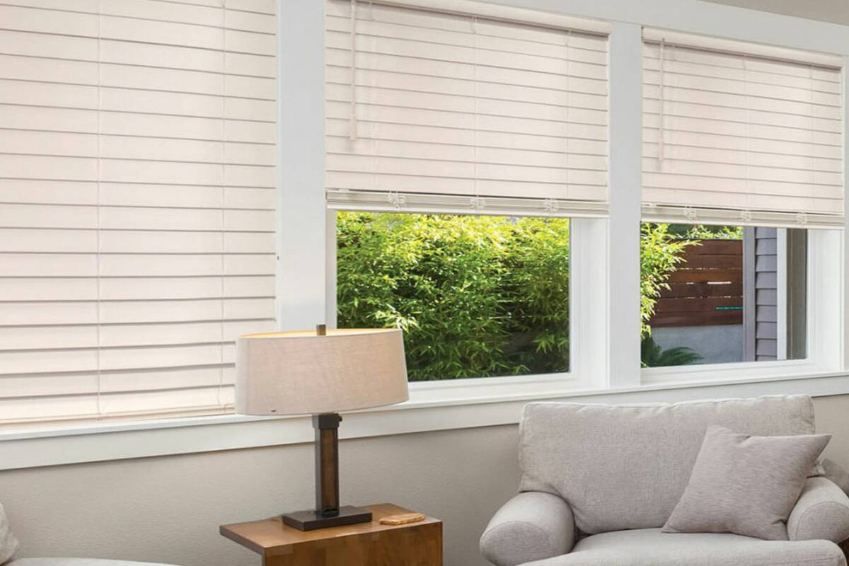Norman® SmartPrivacy® Faux Wood Blinds, window blinds, blackout blinds near Lexington and Louisville, Kentucky (KY)