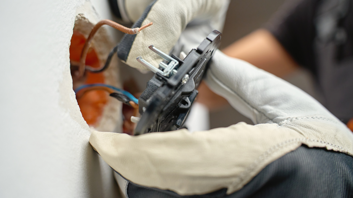 House rewiring and outlet installation