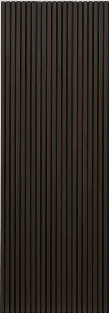 A close up of a brown corrugated metal wall on a white background.