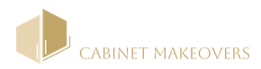 A logo for a company called kitchen makeovers