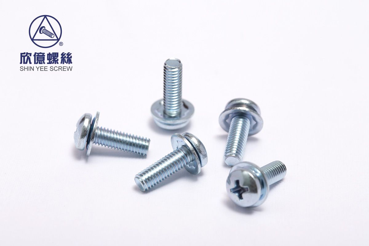 Pan Head Screws with Spring Lock Washer