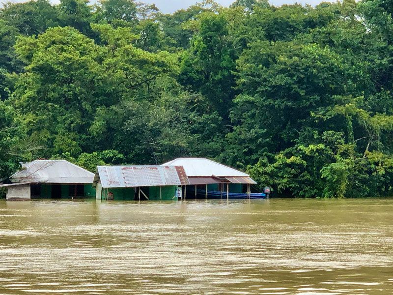 Flooding on canals