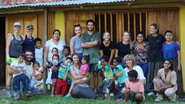 Missionaries outside of Casa Agua Azul