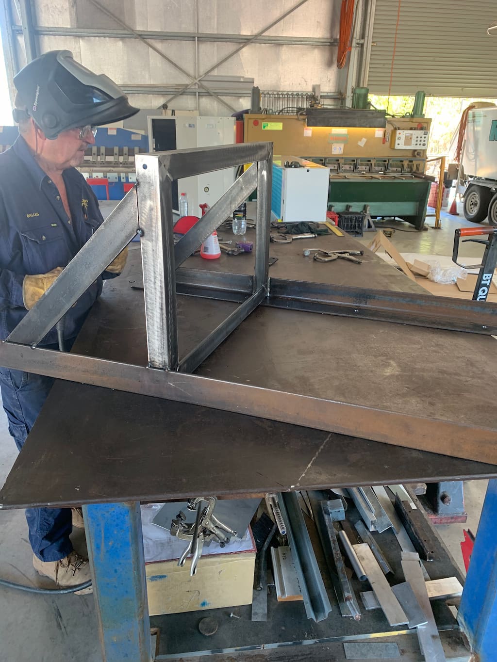 Welding Custom Metal Framework — PRO COOL NT In Port Hedland, WA